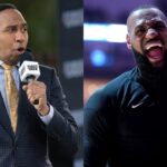 Stephen A Smith(L) and LeBron James(R)
