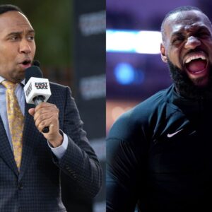 Stephen A Smith(L) and LeBron James(R)