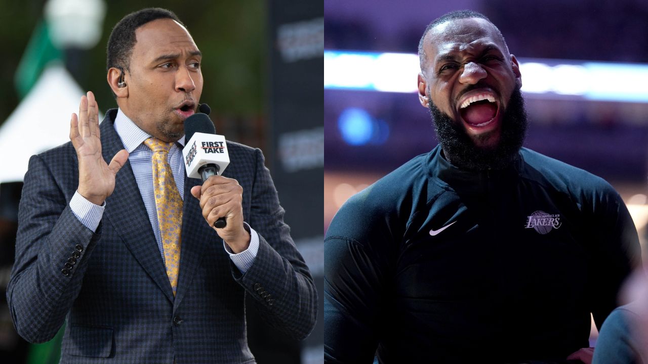 Stephen A Smith(L) and LeBron James(R)