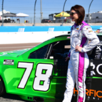 Mar 8, 2025; Avondale, AZ, USA; NASCAR Cup Series driver Katherine Legge (78) during practice for the Shrines Children’s 500 at Phoenix Raceway. Mandatory Credit: Gary A. Vasquez-Imagn Images