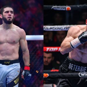 Islam Makhachev (L), Artur Beterbiev (R)