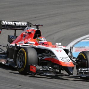 Qualifying, Jules Bianchi (FRA) Marussia F1 Team MR03 German Grand Prix, Hockenheimring 17-18 July 2014