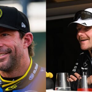 Travis Pastrana (L) and Valtteri Bottas (R)