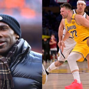 Shannon Sharpe (L), Luka Doncic (R)