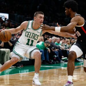 Payton Pritchard NBA: Portland Trail Blazers at Boston Celtics