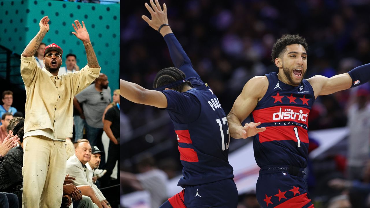 Carmelo Anthony (L), Washington Wizards (R)