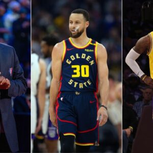 Paul Pierce (L), Steph Curry (C), LeBron James (R)