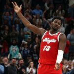 Memphis Grizzlies forward Jaren Jackson Jr. (13) reacts during the fourth quarter against the San Antonio Spurs at FedExForum