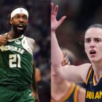 Patrick Beverley(L) and Caitlin Clark(R)