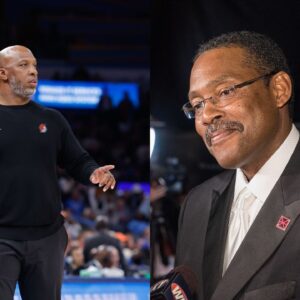 Chauncey Billups(L) and Junior Bridgeman(R)