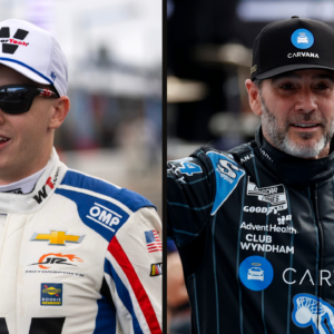 Connor Zilisch (L) and Jimmie Johnson (R)