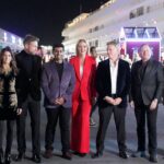 November 23, 2024: Sky Sports F1 Reporters Ted Kravitz, Danica Patrick, Jenson Button, Karun Chandhok, Rachel Brookes, Simon Lazenby, Martin Brundle, and Paul Di Resta during the Formula 1 Heineken Silver Las Vegas Grand Prix in Las Vegas NV