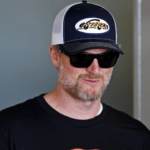 NASCAR team owner Dale Earnhardt Jr. during practice for the Daytona 500 at Daytona International Speedway.