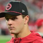 San Francisco 49ers quarterback Brock Purdy (13) looks on after losing to the Arizona Cardinals at State Farm Stadium.