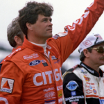 Feb. 15, 1998; Daytona Beach, FL, USA; NASCAR Winston Cup Series driver Michael Waltrip during the Daytona 500 at the Daytona International Speedway. Mandatory Credit: Mark J. Rebilas-Imagn Images