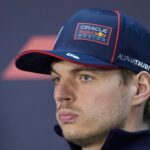 Formula 1 Testing in Bahrain - Day Two Max Verstappen of the Netherlands and Oracle Red Bull Racing attends the press conference