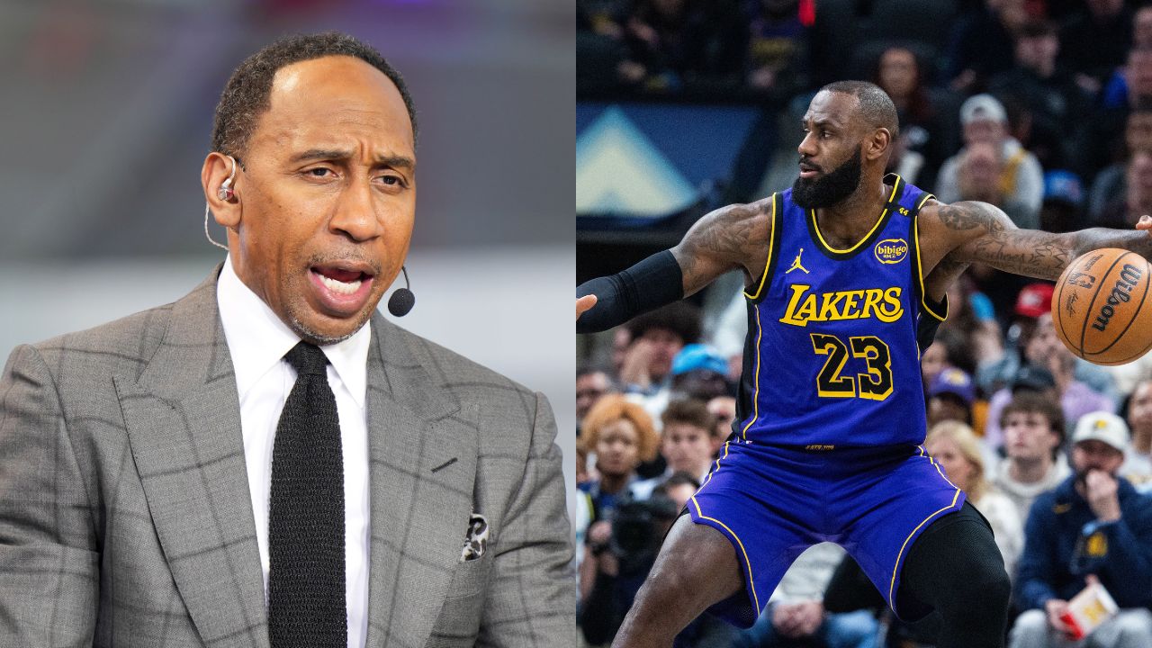 Stephen A. Smith (L), LeBron James (R)