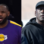 LeBron James (L) and Michael Jordan (R)