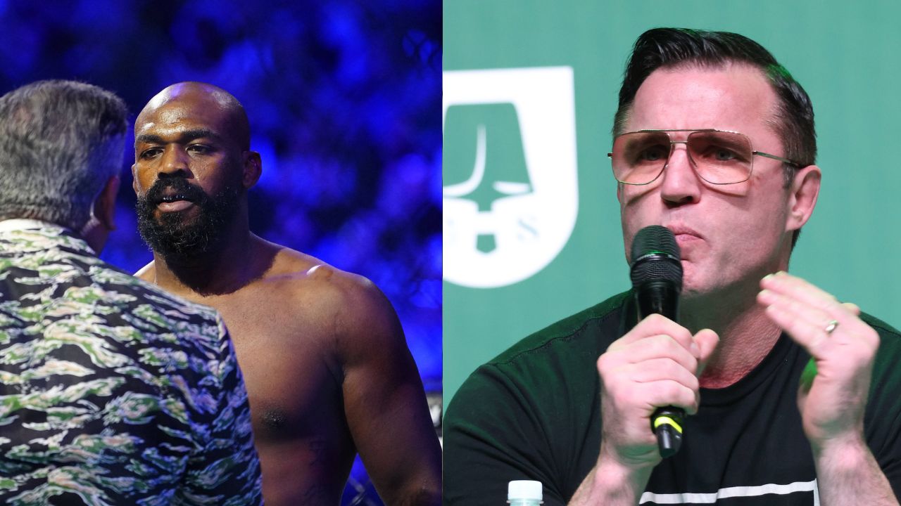 Jon Jones (L), Chael Sonnen (R)