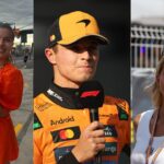 Flo Norris(L), Lando Norris(C), Magui Corceiro(R)