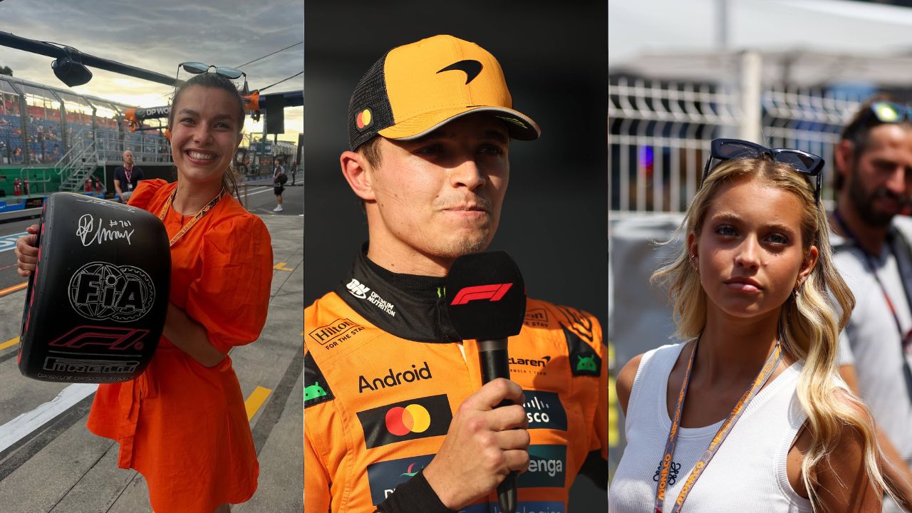 Flo Norris(L), Lando Norris(C), Magui Corceiro(R)