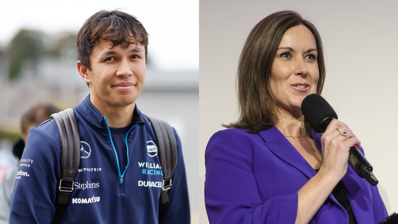 Alex Albon (L) and Lee McKenzie (R)