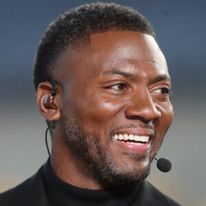 Oct 28, 2024; Pittsburgh, Pennsylvania, USA; ESPN Network Monday Night Football host Ryan Clark performs the pre-game broadcast before the Pittsburgh Steelers host the New York Giants at Acrisure Stadium.