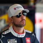 NASCAR Cup Series driver Denny Hamlin (11) during practice for the Daytona 500 at Daytona International Speedway.