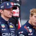 Motorsport FIA Formula 1, Australian Grand Prix 2025 v l Max Verstappen Oracle Red Bull Racing starting number 1 Liam Lawson Oracle Red Bull Racing starting number 30