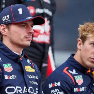 Motorsport FIA Formula 1, Australian Grand Prix 2025 v l Max Verstappen Oracle Red Bull Racing starting number 1 Liam Lawson Oracle Red Bull Racing starting number 30