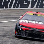Oct 30, 2022; Martinsville, Virginia, USA; NASCAR Cup Series driver Ross Chastain (1) during the Xfinity 500 at Martinsville Speedway. Mandatory Credit: Peter Casey-Imagn Images