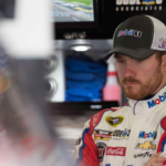 Apr 7, 2016; Ft. Worth, Texas, USA; Sprint Cup Series driver Brian Vickers (14) during practice for the Duck Commander 500 at Texas Motor Speedway. Mandatory Credit: Jerome Miron-Imagn Images