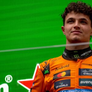 SHANGHAI, CHINA: Lando Norris, racing for the McLaren F1 team during the 2025 Formula 1 Chinese Grand Prix at the Shanghai International Circuit in Shanghai, China