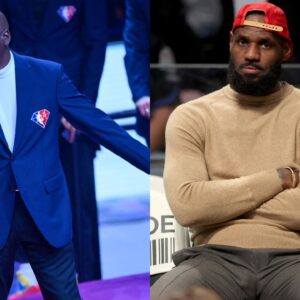 Michael Jordan (L), LeBron James (R)