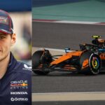 Max Verstappen (L) and McLaren MCL39 (R)