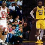 Michael Jordan and LeBron James