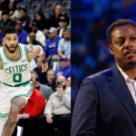 Jayson Tatum (L), Paul Pierce (R)