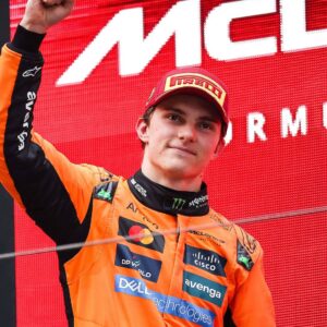 PIASTRI Oscar (aus), McLaren F1 Team MCL39, portrait podium during the Formula 1 Heineken Chinese Grand Prix 2025, 2nd round of the 2025 FIA Formula One World Championship