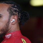 F1 Grand Prix Of Australia - Qualifying Lewis Hamilton of Great Britain and Scuderia Ferrari appears in the garage during Qualifying ahead of the F1 Grand Prix of Australia at Albert Park Circuit in Melbourne, Australia, on March 15, 2025.