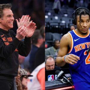 Ben Stiller (L) and OG Anunoby (R)