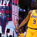 Charles Barkley (L), Bronny James (R)