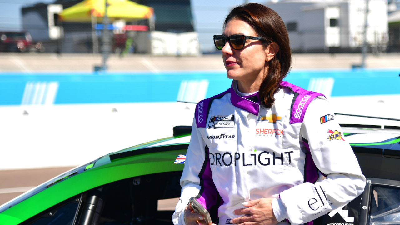 Mar 8, 2025; Avondale, AZ, USA; NASCAR Cup Series driver Katherine Legge (78) during practice for the Shrines Children’s 500 at Phoenix Raceway. Mandatory Credit: Gary A. Vasquez-Imagn Images