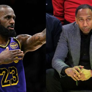 LeBron James (L) and Stephen A. Smith (R)