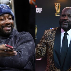 John Wall(L) and Shaquille O'Neal(R)