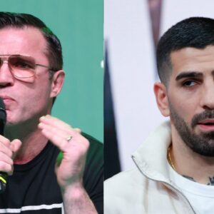 Chael Sonnen (L), Ilia Topuria (R)