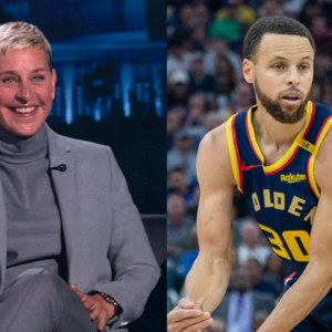 Ellen DeGeneres (Left) and Stephen Curry (Right)