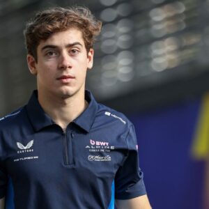Franco Colapinto of Argentina and the Alpine F1 team walks in the paddock during practice ahead of the F1 Grand Prix of Australia at Albert Park Circuit in Melbourne, Australia, on March 14, 2025