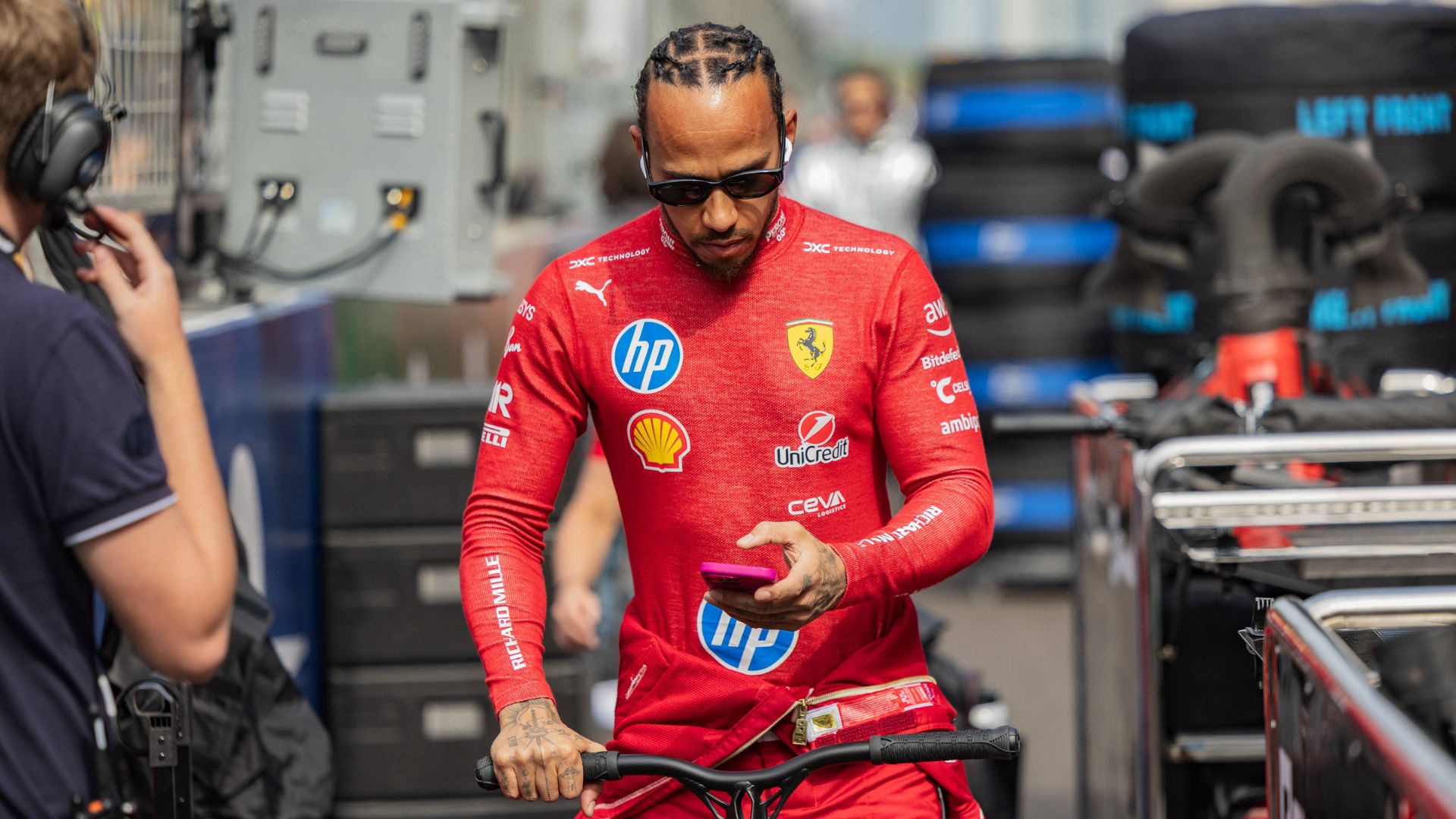 Shanghai International Circuit, Shanghai, China on 23. March.2025; Lewis Hamilton of Great Britain and Scuderia Ferrari during Formula One Chinese Grand Prix