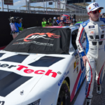 WeatherTech Chevrolet driver Connor Zilisch (88) walks pit road ahead of the NASCAR Xfinity Series Focused Health 250 at Circuit of the Americas on Saturday, March 1, 2025 in Austin.