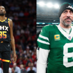 Mar 12, 2025; Houston, Texas, USA; Phoenix Suns forward Kevin Durant (35) reacts after a play during the first half against the Houston Rockets at Toyota Center. Mandatory Credit: Troy Taormina-Imagn Images